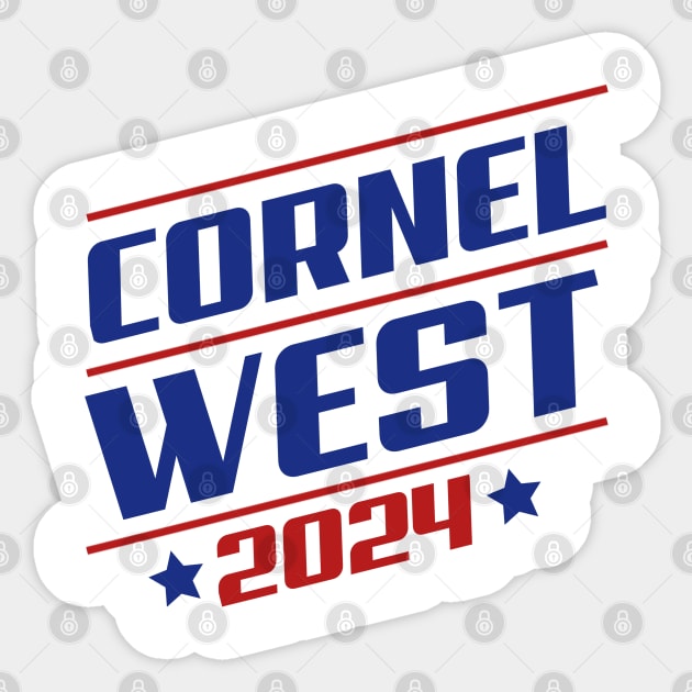 Cornel West 2024 , west for president Sticker by afmr.2007@gmail.com
